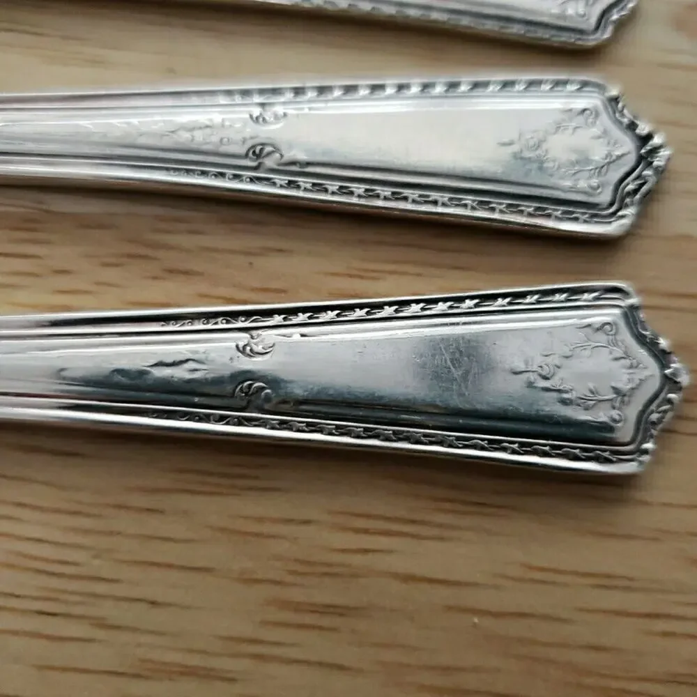 Society Deluxe Bridal Flowers Set of 6 Flat Butter Knives 5.75